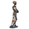 thumbnail image 2 of African Drum Statue, African Tribe Style Musician African Statues Artistic   For Table For Shelf For Office, 2 of 8