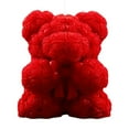 thumbnail image 2 of Costeam Valentine’s Day Rose Bear Aromatherapy Candle Bow Tie Model Home Decor Ambient Light Candle Gift, 2 of 7