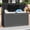 Dark Gray, variant on Dextrus 80 Gallon Rattan Resin Deck Box, Heavy-Duty Lockable Outdoor Storage Container, Multipurpose Patio Organizer for Garden Tools, Pool Supplies and Home Essentials, Black, Light Brown