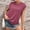 Watermelon Red, variant on SELONE Short Sleeve Shirts for Women Sleeveless Tops Blouses Regular Fit T Shirts Pullover Tees Tops Solid T-Shirts Crew Neck Tops Casual Blouses Easy Care Soft Breathable Pullover Tops White S