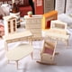 thumbnail image 1 of Casa de muñecas casa de muñecas Mini muebles de madera maciza cuna cuna mesa de comedor gabinete pequeña casa de muñecas de tela BJD juguete, 1 of 5