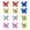 Multicolor, variant on PPKVUFD Blue Glitter Butterfly Decorations Christmas Tree Butterfly Ornaments Artificial Butterflies with Clip & Stem for Xmas Party Wreath Garland Decor - 12-Pack 2.75inch 3D Hollow Butterflies