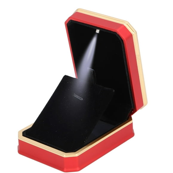 Necklace Jewelry Box, Waterproof Necklace Box Matte Red  for Proposal Engagement
