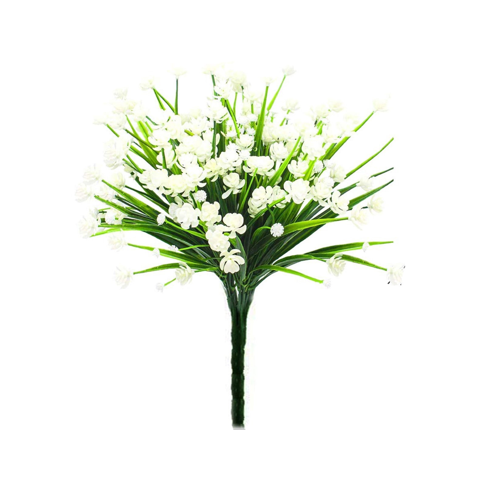 Artificial Flowers for Outdoors, UV Resistant Fake Flowers Artificial Plants Outdoor, No Fade Plastic Flowers for Home Porch Outside, Summer Decor-Yellow&12.2inch
