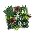 thumbnail image 3 of GROWTH TANK 9.8x9.8inch Simulation Grass Greenery Wall Panel Decor for Balcony Accessory Style A, 3 of 7