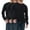 3 Pack Black Thermal Shirts, variant on 6 Pack Thermal Shirts for Men, Base Layer Tops Navy Bulk Wholesale, Cotton, Solid Colors, (Large)