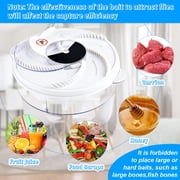 plug-in version Electric Fly Trap Fly Catcher Pest Device Flying Insect Trap Automatic Indoor Pest Traps Reject Control Catcher Repellents Tools for Patios Ranch (white)
