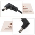 thumbnail image 3 of Minkissy 1Pack Guitar Power Cord Black Rectangular For Guitars Rehearsal Effector Connection, 3 of 8