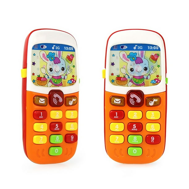 Téléphone portable pour enfants jouet drôle de téléphone intelligent  téléphone éducatif avec son et lumière 