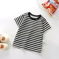 thumbnail image 2 of Kids Clothes For Girls Stripes Short Sleeve Shirts For Girls Oversized Toddler Girl Clothes Summer Girl Outfits 6-7 Years Cute&nbsp;Girl&nbsp;Clothing, 2 of 6