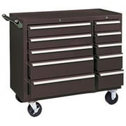 Kennedy Manufacturing B211538 39 in. 10-Drawer Roller Cabinet - Brown