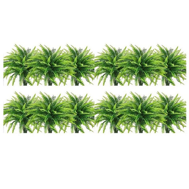 12 Piezas de Plantas Artificiales para Helechos al Aire Libre Planta Helecho Boston Artificial PláStico