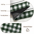 thumbnail image 6 of Round Area Rug 6 Ft, Farmhouse Green Plaid Washable Non-Slip Circle Carpet for Living Room/Bedroom, Vintage Country Cock Checkered Low-Profile Indoor Mats Collection Rugs for Residential, 6 of 8