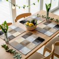 thumbnail image 5 of Brown Grey Ombre Placemats Set of 2, Geometric Abstract Art Modern Washable Wipeable Table Mats for Dining Tables, Indoor Outdoor Kitchen Place Mats for Holiday Party Table Decor, 5 of 9