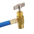 thumbnail image 6 of R134A Refrigerator Freon Recharge Hose Kit, R134A AC Charging Hose Gauge, Bullet Piercing Valve Hose Refrigerant Can Tap, Self-Sealing Adapter Compatible with Home AC Refrigerant System, 6 of 8