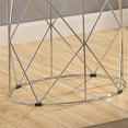 thumbnail image 4 of Furniture of America Fland Contemporary Glass Top Round End Table in Chrome, 4 of 6