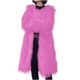 thumbnail image 5 of Lovzfmll Winter Coats for Women, Solid Color Long Length Jacket, Plush Fleece Coat, Winter Clothing, 5 of 8