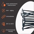 thumbnail image 2 of Nylon Universal Cable Tie Buckle,10-100 PCS Pin and Button Zip Ties Self-Locking, 2 of 5