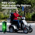 thumbnail image 4 of Arshin Heavy Duty 4 Wheel Mobility Scooters for Seniors & Adults 500lbs Capacity,800W All Terrain Electric Recreational Scooter, 4 of 17