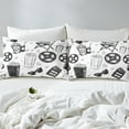 thumbnail image 3 of Erosebridal Movie Theater Duvet Cover Full,Popcorn Sunglasses Comforter Cover Full,Holiday Bedroom Decor,Lightweight,3 Pieces(No Comforter), 3 of 6
