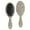 Gray Christmas Icon, variant on Dark Green Christmas Tree and Star Pattern Hair Brush,Girls Detangling Hair Brush,Glide Through Tangles with Ease for Wet & Dry Hair,8.8"X2.8"