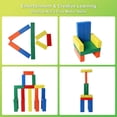 thumbnail image 5 of Fugocen 60PCS Toppling Colorful Tower Building Blocks Balancing Puzzles with Dice, 5 of 9