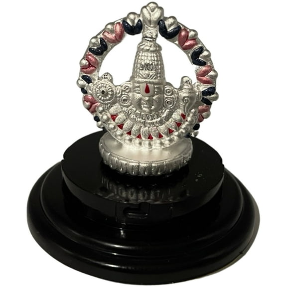 999 Pure Silver Tirupathi Balaji / Venkateshwara idol / Statue / Murti (Figurine #08)