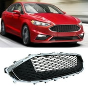 Fit for Ford Fusion 2019-2020 Front Grille Chrome & Black Grill