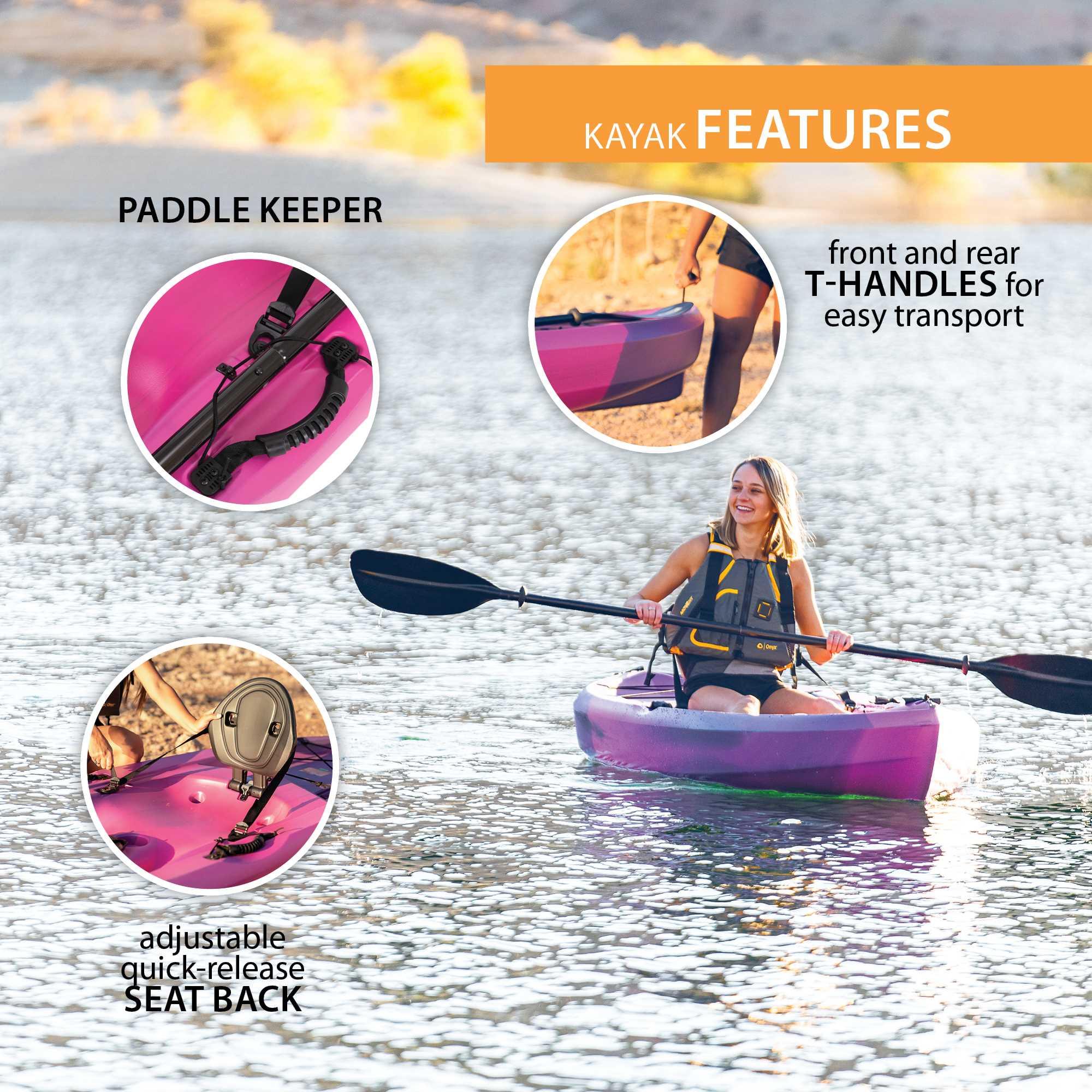 Lifetime Tahoma 10 ft Sit-On-Top Kayak, Emperor Fusion (91346)