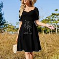 thumbnail image 4 of Vestido de manga corta Karma es un gato conjuntos de verano para mujer ropa mujer verano, 4 of 7