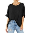 thumbnail image 4 of Sherrylily Women Tops Oversized T-Shirt Short Sleeve Loose Casual Shirts Summer Tee S-2XL, 4 of 6