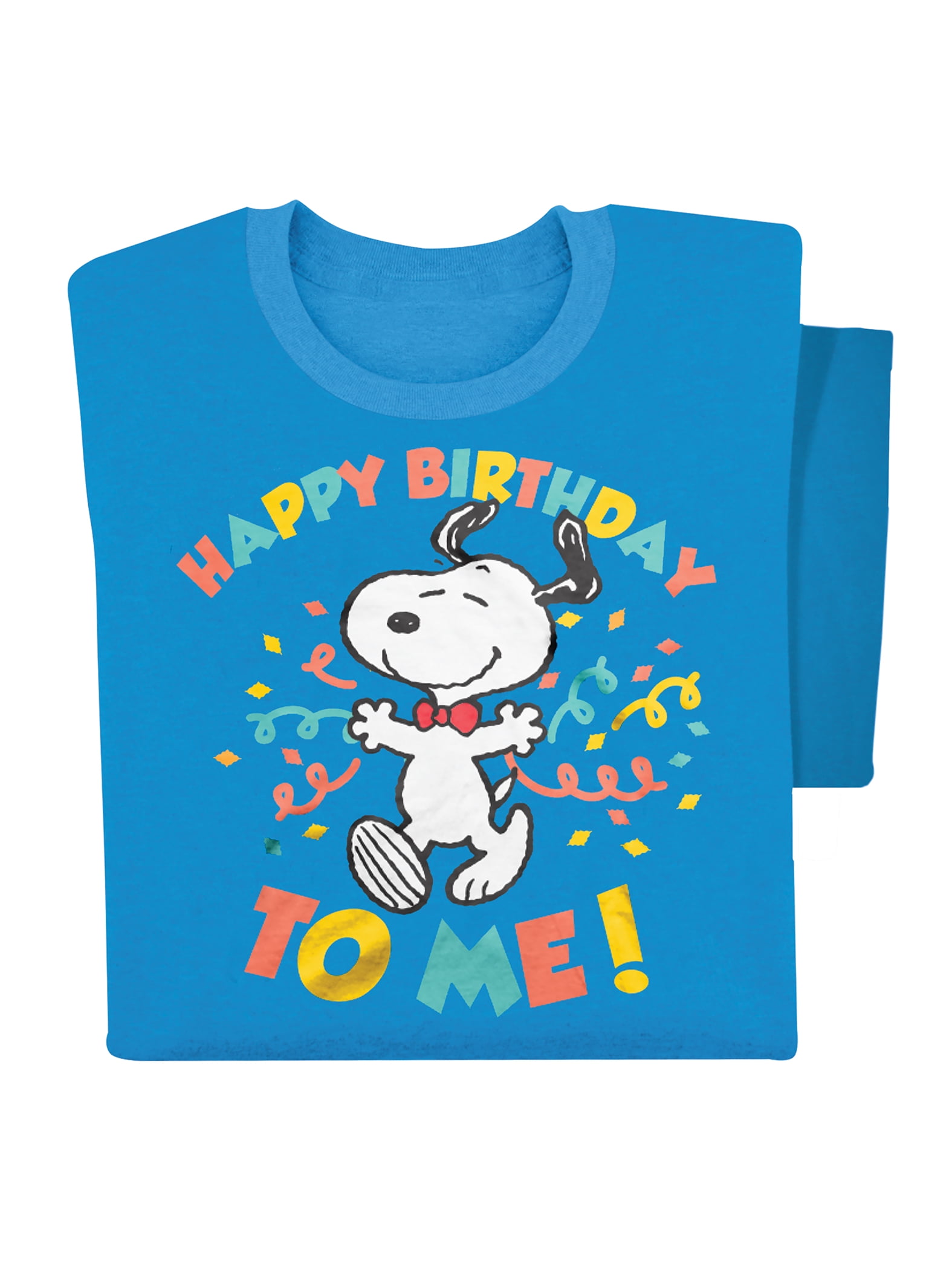 Snoopy Happy Birthday To Me Sapphire Blue T Shirt Walmart Com Snoopy Happy Birthday To Me Sapphire Blue T Shirt Walmart Com