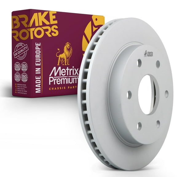 Metrix Premium Chassis Parts - 11.99 inch (304.5mm) Front Coated Vented Disc Brake Rotor Fits Chevrolet Silverado 1500, Suburban 1500, Tahoe, Express, Avalanche 1500, Astro, GMC Sierra 1500, Yukon