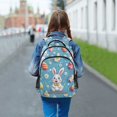 thumbnail image 6 of FORMRS Unisex Backpack Elementary School Travel Bookbag with Reflective Stripes, Easter Bunny Pattern, 6 of 7