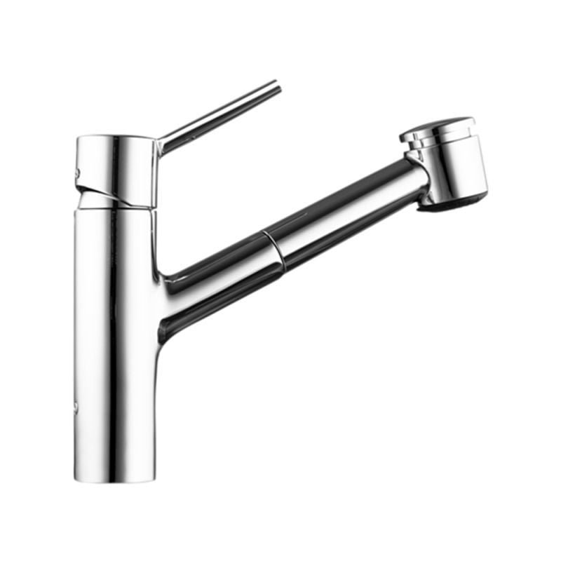 Kwc 10 211 033 127 Luna Single Lever Pull Out Kitchen Faucet