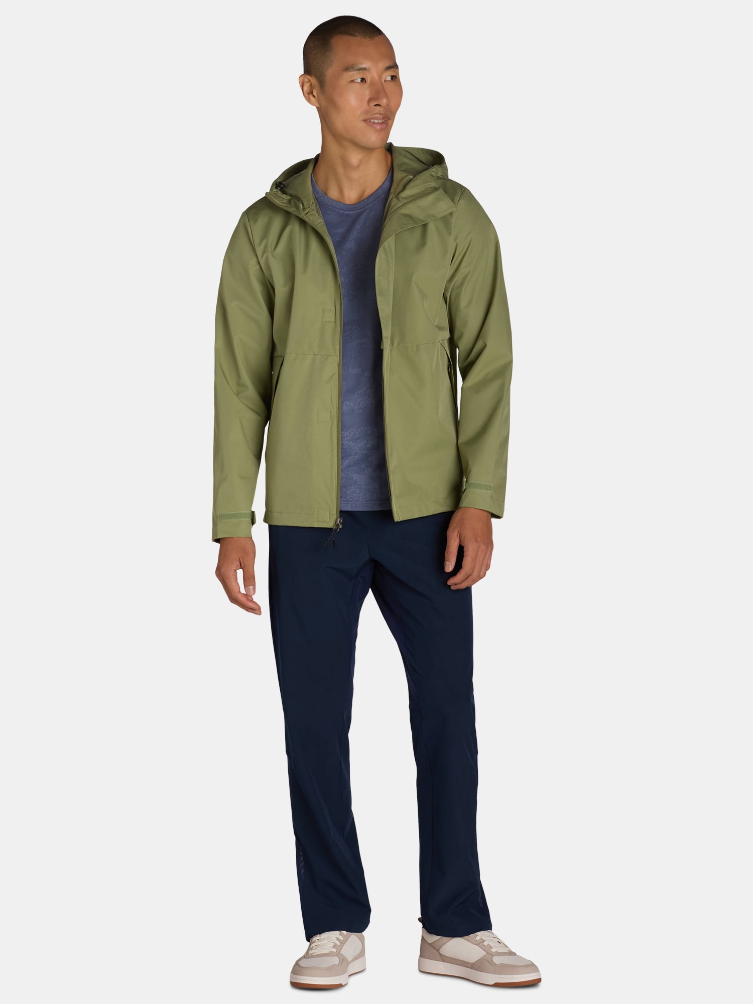 Adult Breathable Rain Jacket,Ozark Trail,Unisex,Set-in Long
