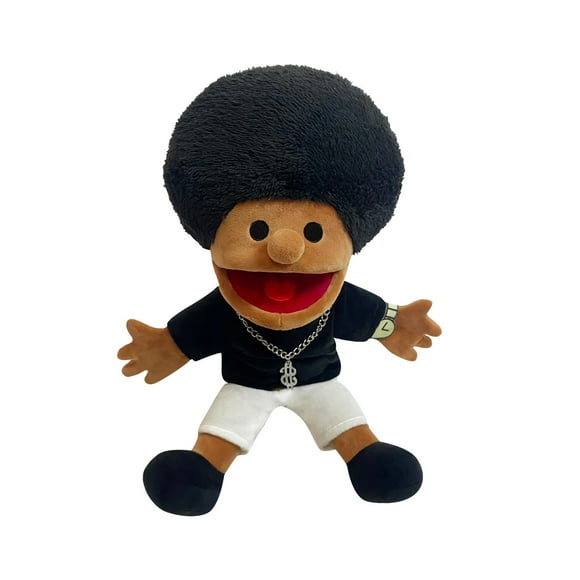Jeffy Puppet Plus Toy,15in Soft Jeffy Plush Toy Hand Puppet For Play House,Mischievous Funny Jeffy Puppets for Kids With Working Mouth,Kids Gift For Birthday Christmas Halloween Party