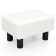 thumbnail image 1 of Gymax Tabouret Repose-Pieds Moderne avec Rangement Pouf Compact avec Espace de Rangement Caché Blanc, 1 of 9