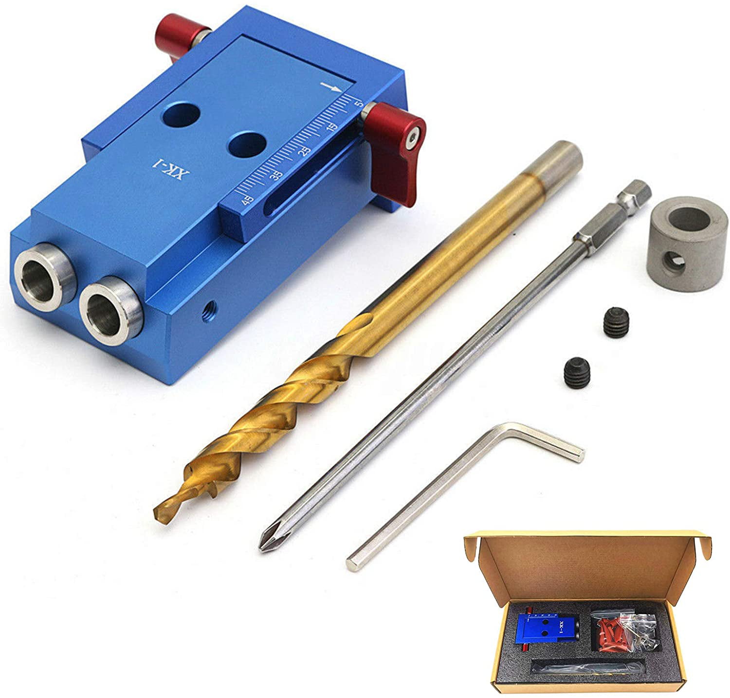 Details about   39 Pcs Pocket Hole Screw Jig Dowel Carpenters W/ 6 8 10mm Hole For Woodworking