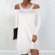 thumbnail image 2 of Vestidos Para Mujer Vestidos de Otoño Moda Erógeno Sólido Hombro Frío Manga Larga Cuello Redondo Vestido Regular Odeerbi ODB131307, 2 of 5