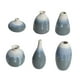 thumbnail image 4 of Juego de 6 jarrones de cerámica decorativos para el hogar, ideal para decorar el césped. azul claro, 4 of 9
