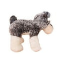 thumbnail image 4 of Realistic Schnauzer Doggy Handmade Realistic Figure Toy Dog Plush Stuffed Anim, 4 of 6