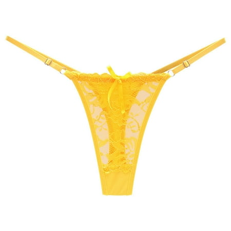 Ozmmyan Sexy Underwear for Women  Plus Size Lace Sheer Lingerie Panties Lace Knickers Briefs Underwear Thong for Women Naughty for Play  Gift  on Clearance