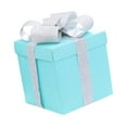 thumbnail image 4 of balikha Gift Box 7.87x7.87x7.87inch Party Favor Decorative Gifts Wrap with Ribbon Square Packaging Box for New Year Party Graduation Blue, 4 of 9