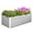 Silver, variant on Outdoor Metal Raised Garden Bed,8x4x2ft Planter Box for Vegetables,Flowers,Herbs w/478 Gallon Capacity,Black, 2PCS