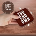thumbnail image 7 of 3drose, Brown Touchdown Text Personalized American Football Gift for Players and Fans, Set of 8 Coasters - Soft, 7 of 7