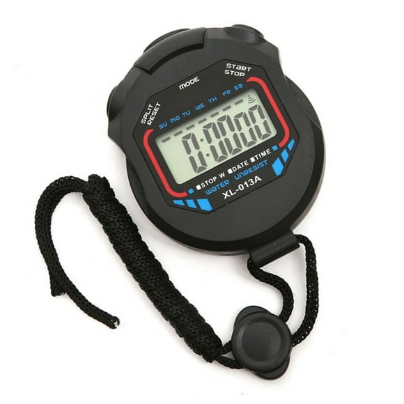 Justharion Sport Chronomètre avec Bracelet Calendrier Étanche Horloge Chronomètre Fonction de Chronométrage pour la Course d'Entraînement