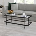 thumbnail image 4 of Evelyn&Zoe 17" Contemporary Clean Lined Metal Coffee Table in Black/Bronze Finish, 4 of 7