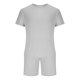 thumbnail image 3 of Conjunto de Pantalones de Dos Piezas de Color Sólido Casual de Manga Corta de los Hombres Camiseta Y Pantalones de Playa con Bolsillos Verano, 3 of 5