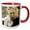 Red/White, variant on 3drose, Leopard. Popular Image, 11oz Two-tone Green Mug